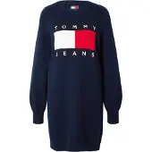 Tommy Hilfiger Dw0dw23315 Långärmad Kort Klänning