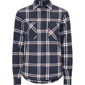 Urberg Women's Two Pocket Flanell Shirt Blue Nights/huckleberry
