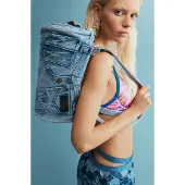 Desigual Axelremsväska blå denim