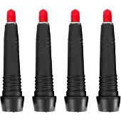 INF Tungsten stålspetsar för trekkingstav 4-pack Black