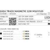 Azzardo spott i skensystem 1-fas vit SAGA AZ4606
