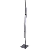 Näve LED golvlampa Onda, Svart, Vardagsrum / matsal, Metall, Modern, LED-golvlampa