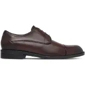 BOSS Leather Derby shoes with cap toe