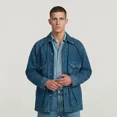 G-Star Oversized Chore Jacket - Medium blue - Men