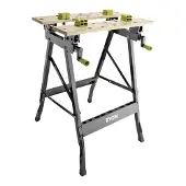 Ryobi RWB02, Bärbar arbetsbänk, Bamboo, Metall, Svart, Trä, 100 kg, 60,5 cm, 18 cm