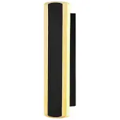 Candellux STICK utomhus vägglampa L-30 svart 12W opal kupa IP65 (21-35868)