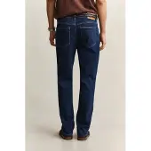 Gant för män. 1000021 Jaans Regular Fit blåtvättad (38/34), Casual, Bomull, Denim, Klassisk