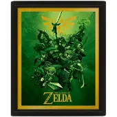 Pyramid 3d-set D-länkeffekt The Legend Of Zelda 26x20 Cm