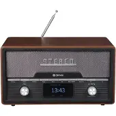 Denver MDA-525DW - Ljudsystem - 2 x 50 Watt - mörkt trä