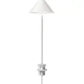 Louis Poulsen Skrivbordslampa Keglen, dimbar, Vitt / opal, Vardagsrum / matsal, Aluminium / grå / zink, Design, Bordslampa