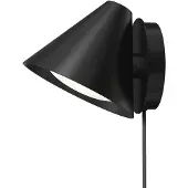 Louis Poulsen Vägglampa , Keglen, dimbara, Svart, Vardagsrum, Metall, Design