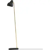 Louis Poulsen Design golvlampa VL38, dimbar, Svart, Vardagsrum / matsal, Aluminium / grå / zink, Design, Golvlampa