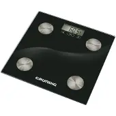 Grundig digital personvåg kroppsanalyserande 180 kg / badrumsvåg kroppsfettanalys / digital kroppsvåg