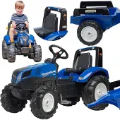 Falk Traktor med vagn FALK New Holland (808-141)