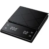 INF 5 kg/0,1 g kaffevåg med timer USB-laddning Black