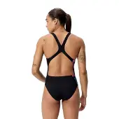 Speedo Female Placement Printed Powerback Baddräkt