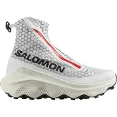 Salomon - Trailskor - S/Lab Ultra White / Fiery Red / Vanilla Ice för UnisexUll - Storlek 43 1/3 - Röd