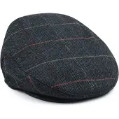 Barbour Wilkin Flat Cap Herringbone Donkergroen ångfärgad Grön örkgrön Storlek
