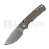 Vosteed Porcupine TiSlim - Stonewash - Titanium fällkniv, Antique Brasswash