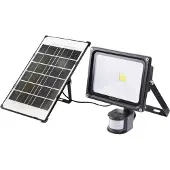 Sygonix SY-5461110 Solcells-spotlight med rörelsedetektor 30 W Ljusfärg: Neutralvit