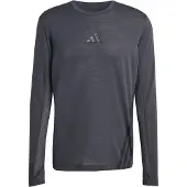 Adidas - Trail running kläder - Xperior LS Tee M Carbon för Unisex - Storlek M - Svart
