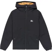 Quiksilver - Overcast 3K Warm Youth Jacket Black för UnisexNylon - Barnstorlek 12 år - Svart