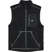 Quiksilver - Clean Coast Fleece Gilet Black för Unisex - Storlek S - Svart
