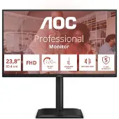 AOC 24E4U, 60,5 cm (23.8), 1920 x 1080 pixlar, Full HD, LED, 4 ms, Svart