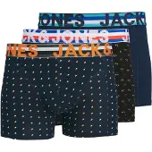 Jack & Jones Boxershorts 'Henrik' blå / orange / svart / vit