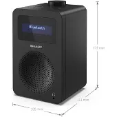 Sharp Tokyo DR-430 radio svart