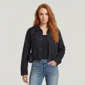 G-Star Cropped Barn Jacket - Black - Women