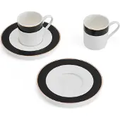 MIKASA Luxe Deco Espressokoppset 100ml 2 Enheter