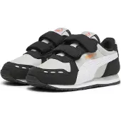 Puma unisex for kids. 38373111 Shoes Cabana Racer Sl 20 V black (24), Flat, Velcro, Casual, children's fashion