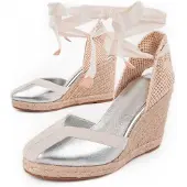 Montevita Wedge Espadrille Balenci2 Silver
