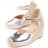 Montevita Alpargata De Cuña Para Mujer. Balenci4 102906 40 silver