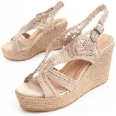 Montevita Wedge Sparto Sandal Spartsum10 I Beige