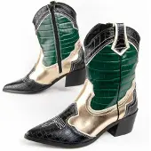 Montevita Botín Cowboy De Tacón Para Mujer. Botinia8 100633 36 grön