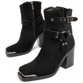 Montevita Heel Ankle Boot Town I Svart