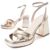 Montevita Sandalia De Tacón Para Mujer. Festsand4 88519 40 gyllene