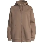 Casall Women's Easy Oversized Zip Hoodie Khaki