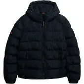Superdry Pufferjacka Hooded Navy Bå Mörkbå Storek