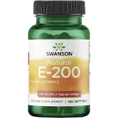 Swanson Health , Naturlig Vitamin E, 134,2 mg, 100 Mjuka Gelé