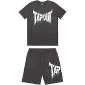 TAPOUT Träningsoverall 'Dunlab' antracit / vit