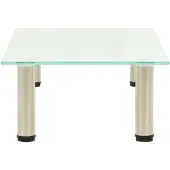 vidaXL TV-bänk frostad 60x35x17 cm härdat glas
