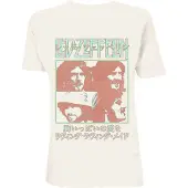 Ginza.se Led Zeppelin: Unisex T-Shirt/Japanese Poster (Natural) (Large)
