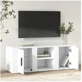 vidaXL Tv-bänk vit 100x31,5x35 cm konstruerat trä