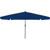 vidaXL Trädgårdsparasol Azurblå 395 x 395 x 245 cm Polyester