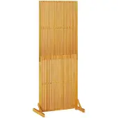 vidaXL Avskärmningsskärm Brun 79,5 x 50 x 200 cm Massivt Akaciaträ