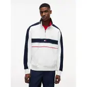 Tommy Hilfiger Tommy Jeans Colour Blocked Quarter Zip Relaxed Sweatshirt
