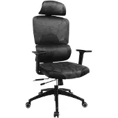 Sandberg ErgoFusion Pro - Spelstol - ergonomisk - armstöd - T-formad - lutning - svängtapp - mesh-tyg, tyg